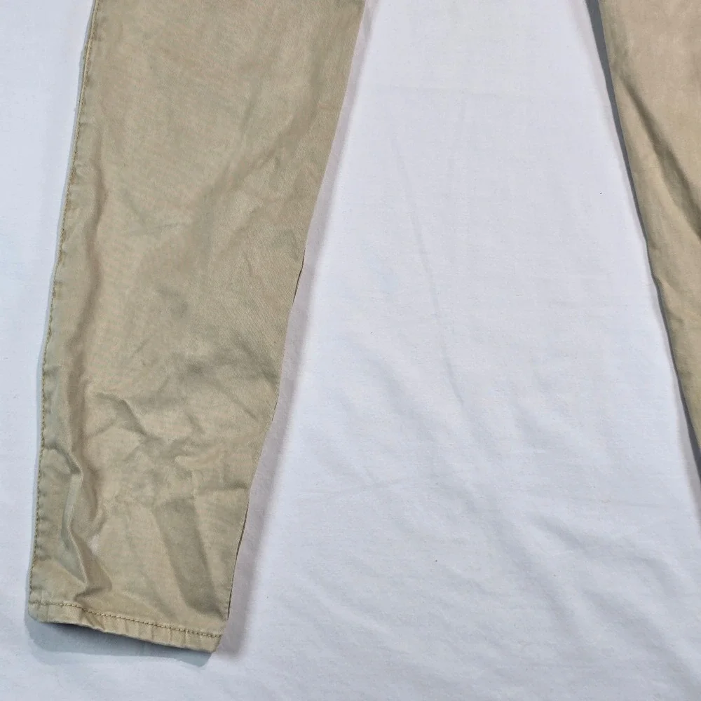 Abercrombie & Fitch Mid Rise Jegging Khaki Tan Studded Moto Pants Size 2 W26 - Picture 15 of 16